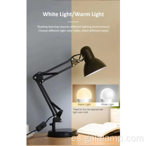 Lámpara de escritorio de aprendizaje con brazo oscilante ajustable